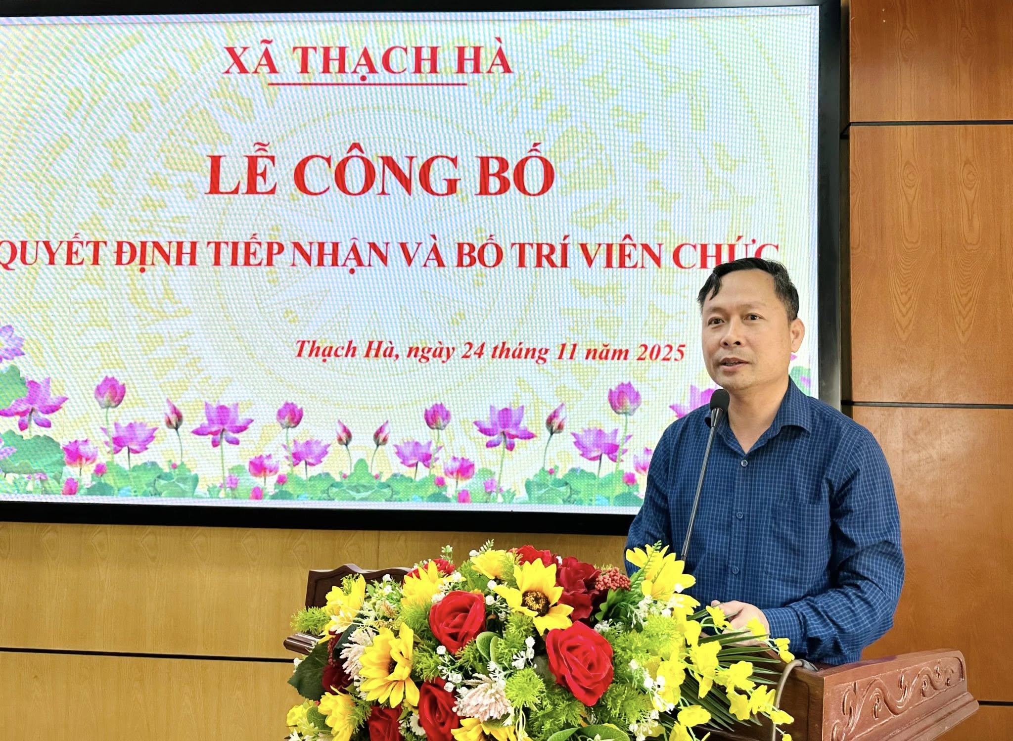 xã Thạch Hà tiếp nhận và bố trí Công chức, Viên chức về công tác