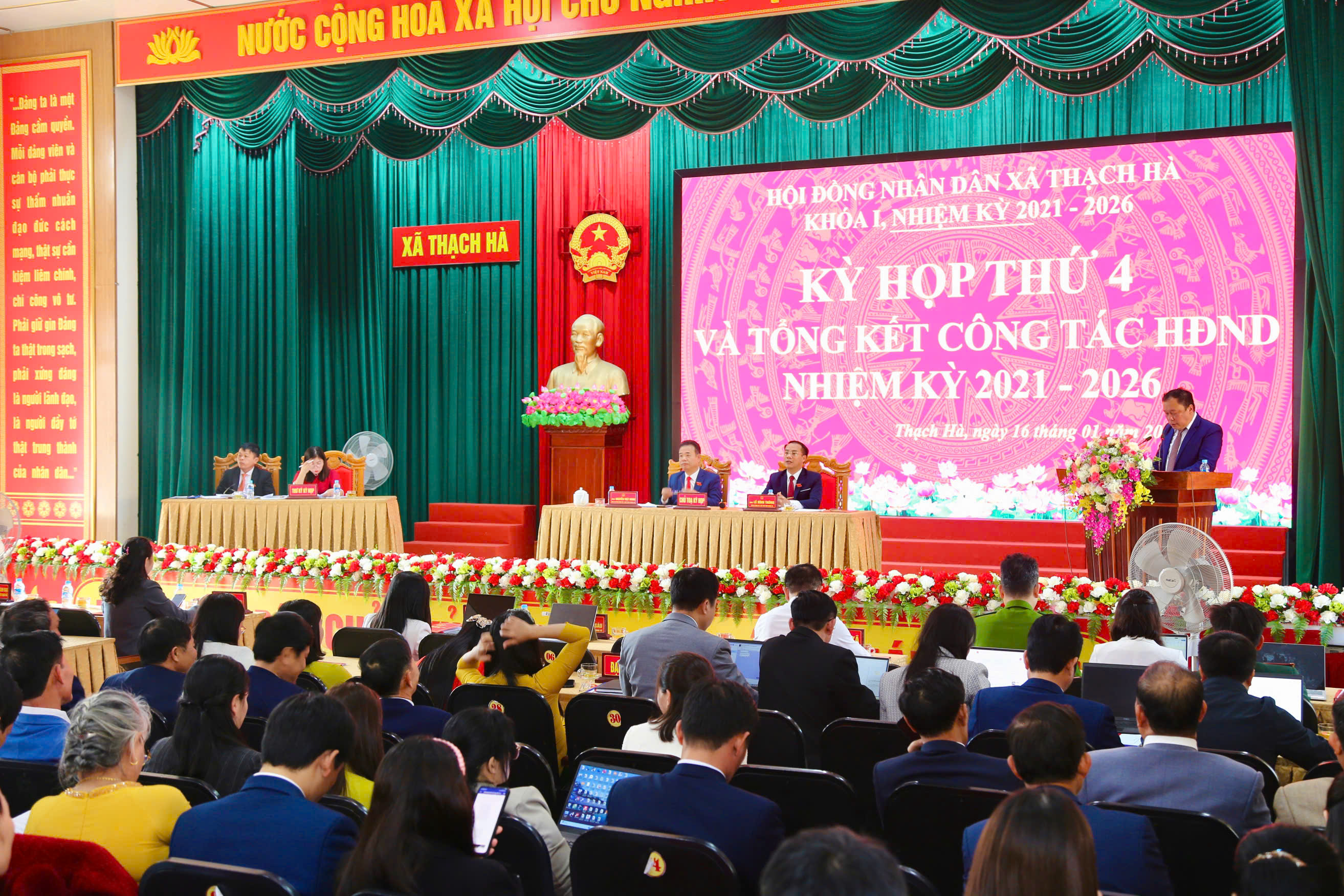 Hội đồng nhân dân xã Thạch Hà hoàn thành Kỳ họp thứ 4, tổng kết nhiệm kỳ 2021 – 2026 và đưa ra nhiều quyết sách quan trọng