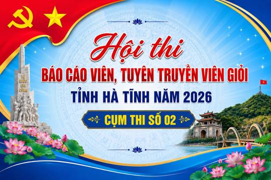 Thạch Hà sẵn sàng cho Hội thi Báo cáo viên, tuyên truyền viên giỏi tỉnh Hà Tĩnh năm 2026 cụm thi số 02 