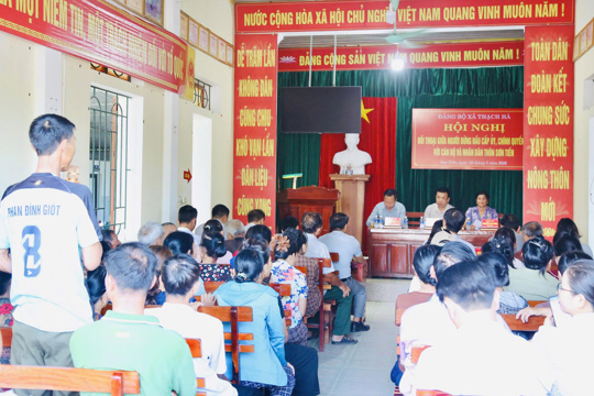 Thạch Hà đối thoại trực tiếp với Nhân dân thôn Sơn Tiến về các vấn đề dân sinh