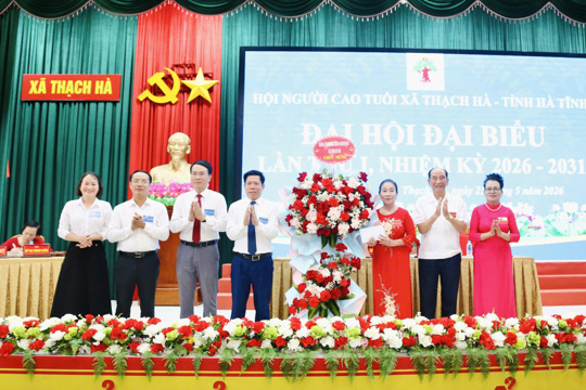 Phát huy vai trò “Tuổi cao - gương sáng”, Hội Người cao tuổi xã Thạch Hà bước vào nhiệm kỳ mới