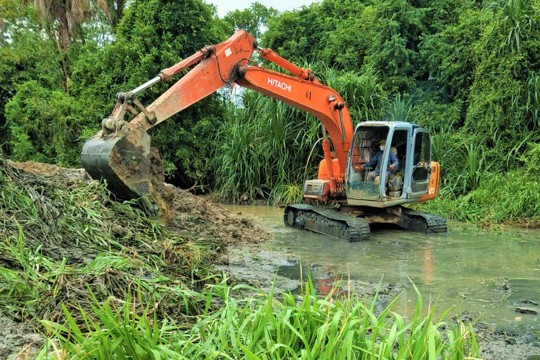 Thạch Hà chủ động khơi thông dòng chảy, sẵn sàng ứng phó mùa mưa bão 