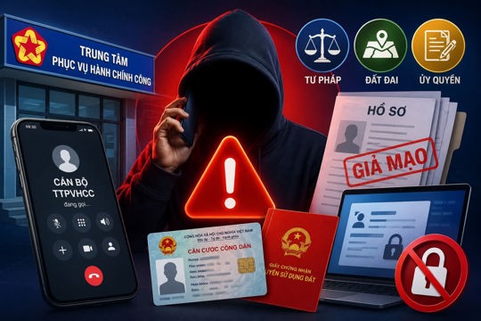 Cảnh báo giả mạo cán bộ Trung tâm Phục vụ hành chính công để lừa đảo