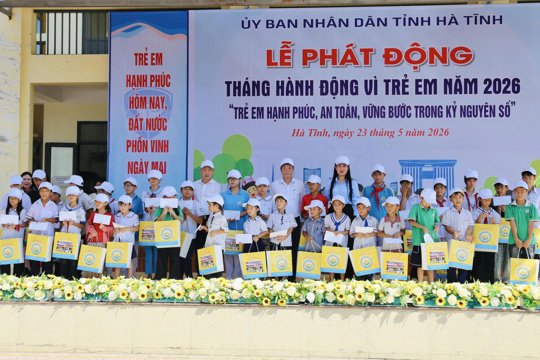 Hà Tĩnh phát động Tháng hành động vì trẻ em năm 2026
