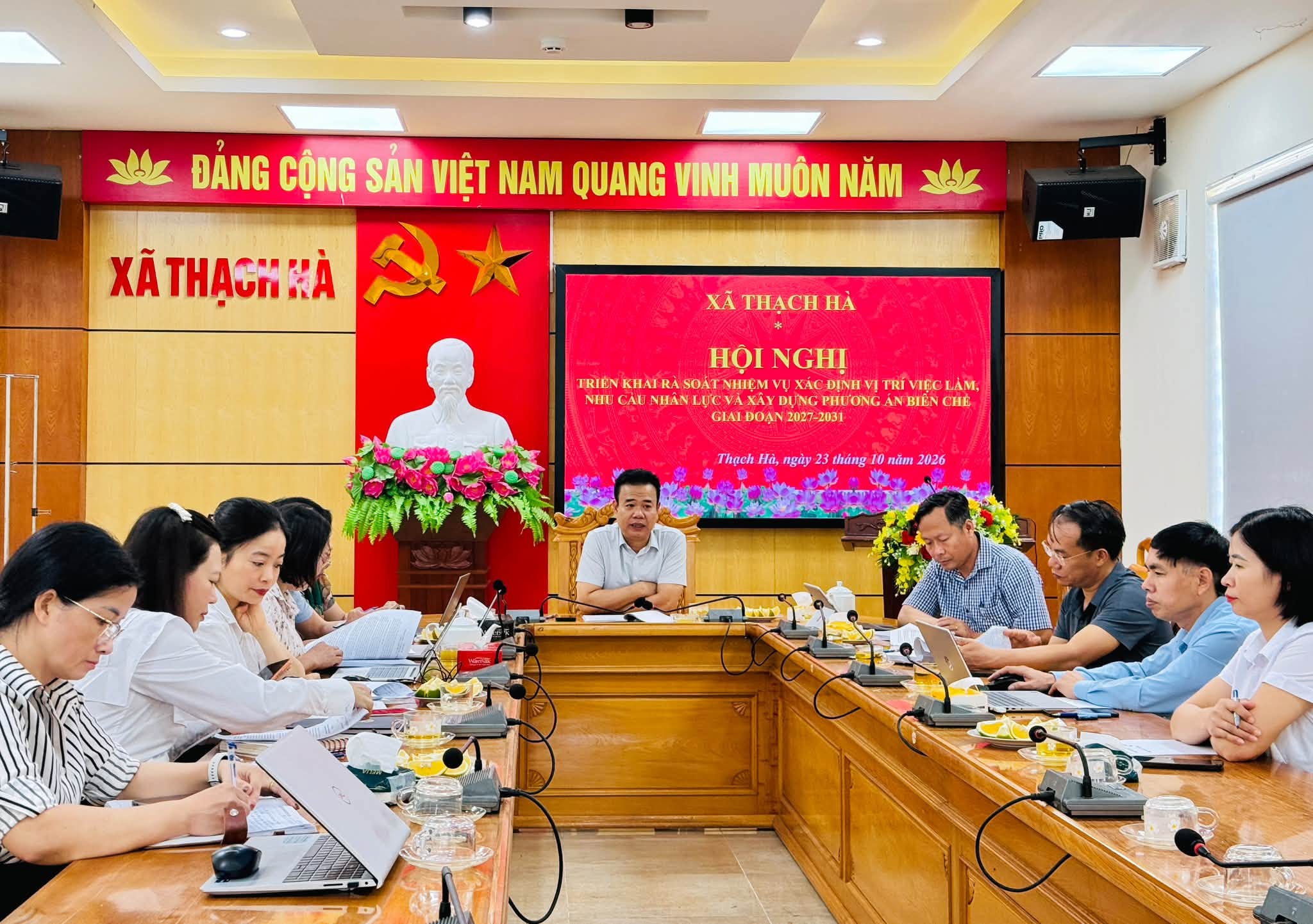 Thạch Hà rà soát vị trí việc làm, xây dựng phương án biên chế giai đoạn 2027 - 2031