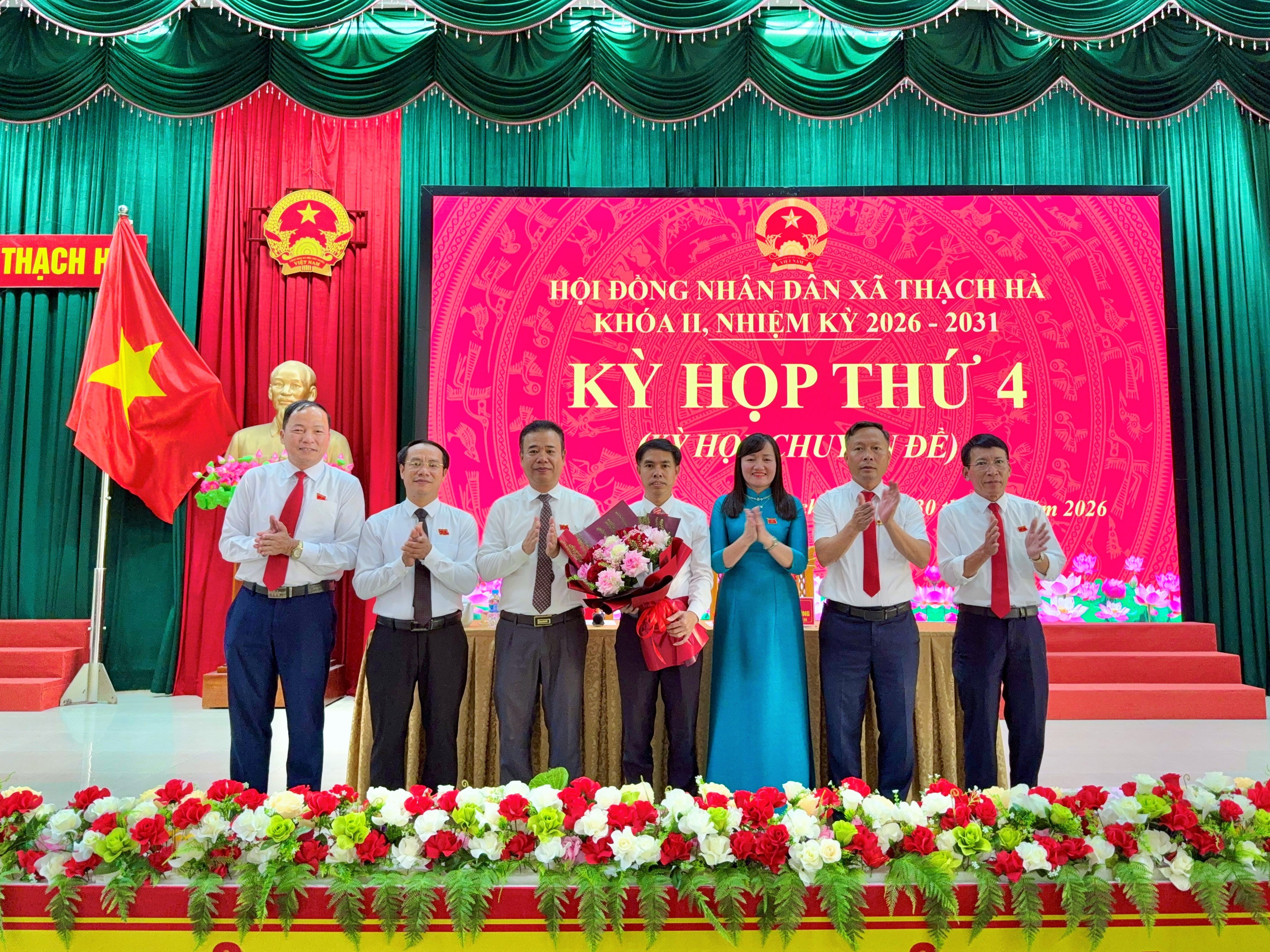 HĐND xã Thạch Hà tổ chức Kỳ họp thứ 4, kỳ họp chuyên đề khóa II, nhiệm kỳ 2026 - 2031