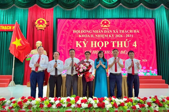 HĐND xã Thạch Hà tổ chức Kỳ họp thứ 4, kỳ họp chuyên đề khóa II, nhiệm kỳ 2026 - 2031 