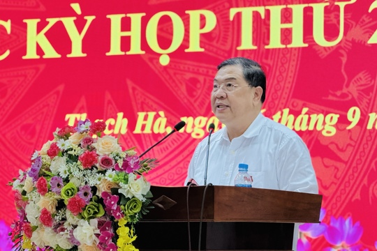 Phó Thủ tướng Thường trực Chính phủ và lãnh đạo Hà Tĩnh tiếp xúc cử tri trước Kỳ họp thứ 2, Quốc hội khóa XVI 