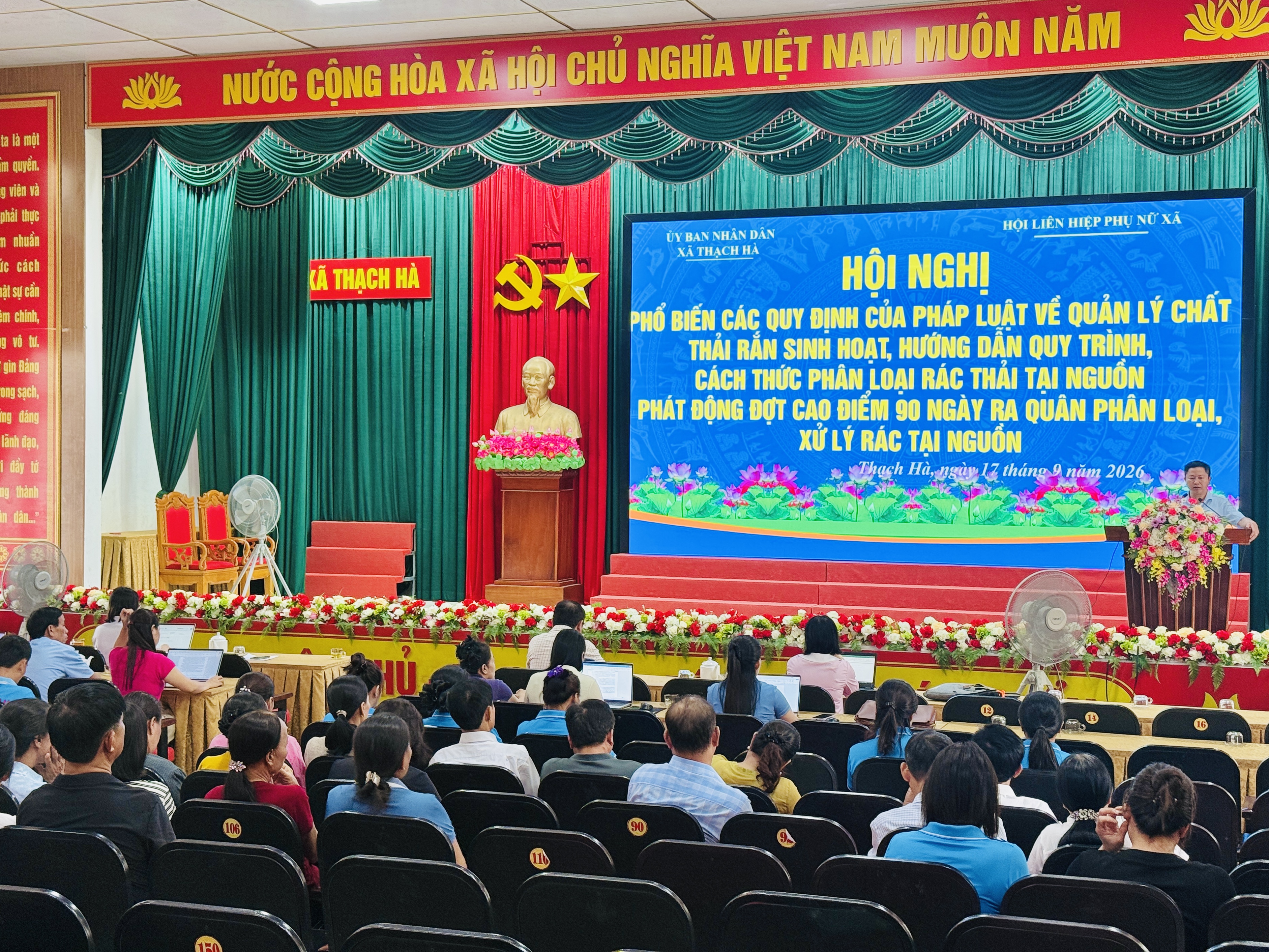 Thạch Hà phát động cao điểm 90 ngày ra quân phân loại, xử lý rác tại nguồn