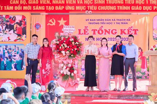 Rộn ràng lễ tổng kết năm học 2025 – 2026 tại Trường Tiểu học 1 Thị trấn Thạch Hà