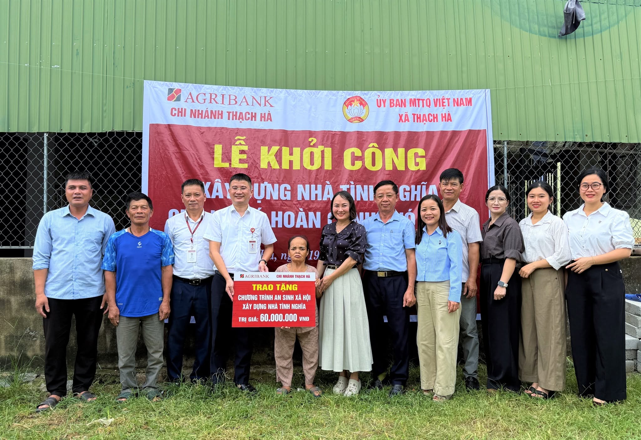 Thạch Hà khởi công xây dựng nhà ở cho hộ có hoàn cảnh khó khăn tại thôn Bắc Sơn