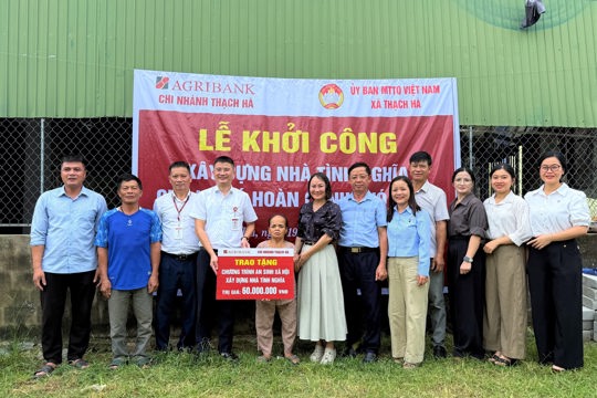 Thạch Hà khởi công xây dựng nhà ở cho hộ có hoàn cảnh khó khăn tại thôn Bắc Sơn 