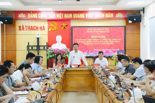 Thạch Hà sơ kết công tác xây dựng Đảng và thực hiện nhiệm vụ chính trị 6 tháng đầu năm 2026