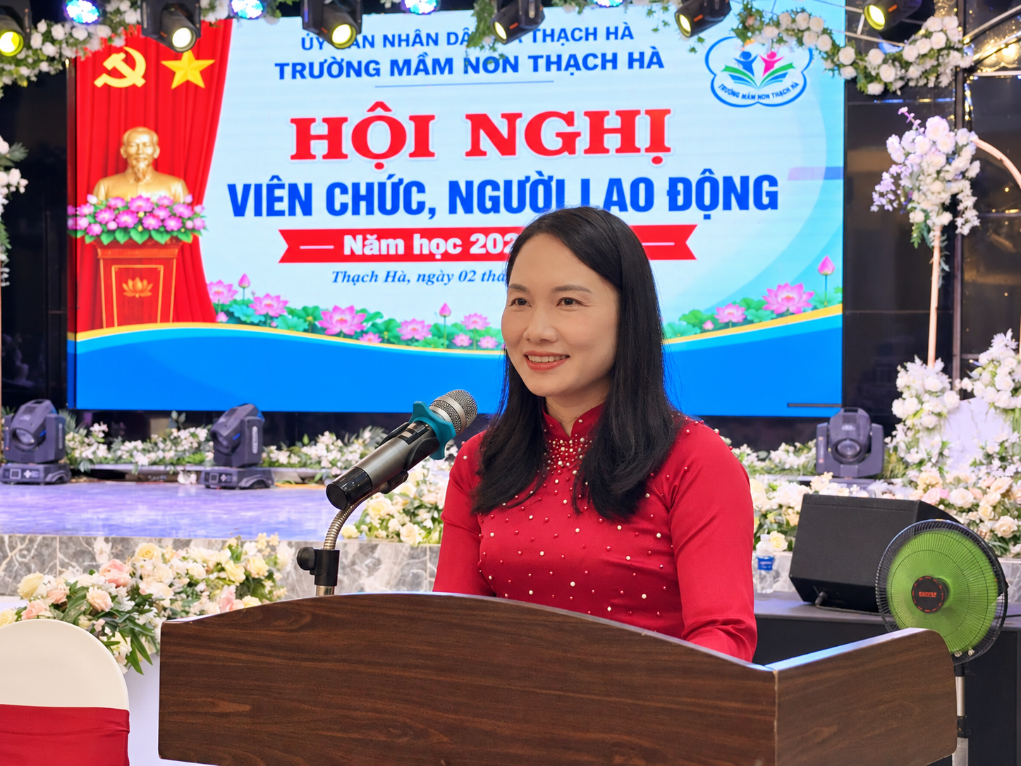 Trường Mầm non Thạch Hà tổ chức Hội nghị cán bộ, viên chức, người lao động năm học 2026 - 2027