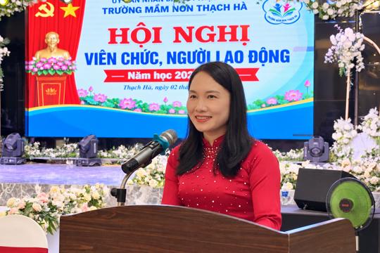 Trường Mầm non Thạch Hà tổ chức Hội nghị cán bộ, viên chức, người lao động năm học 2026 - 2027 