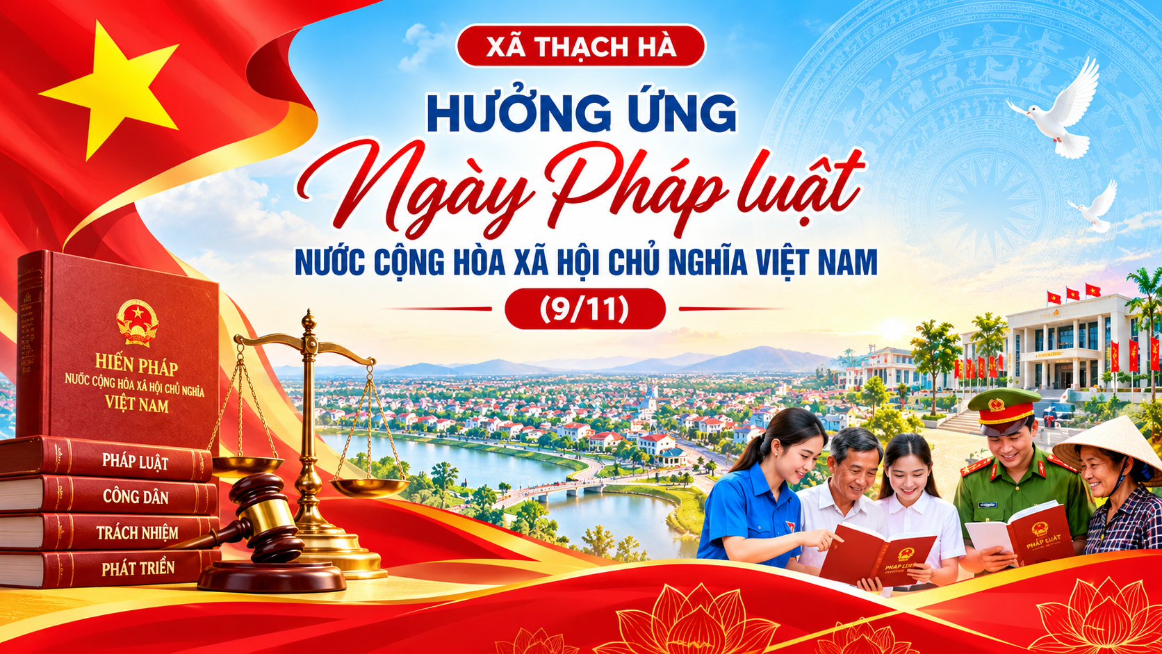 Thạch Hà hưởng ứng Ngày Pháp luật Việt Nam năm 2026