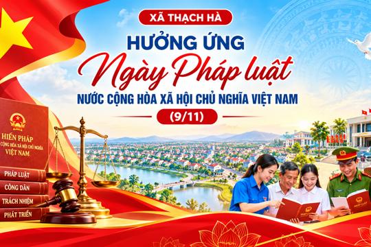 Thạch Hà hưởng ứng Ngày Pháp luật Việt Nam năm 2026